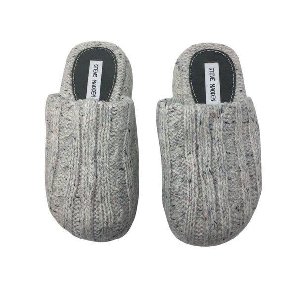 Women's Steve Madden Sweater Clog Slippers Size 6 with Box - Picture 1 of 13
